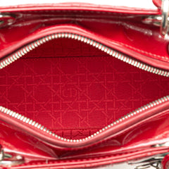 Medium Patent Cannage Lady Dior