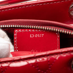 Medium Patent Cannage Lady Dior