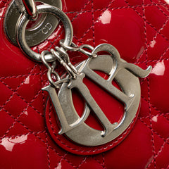 Medium Patent Cannage Lady Dior