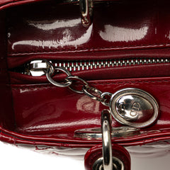 Medium Patent Cannage Lady Dior