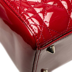 Medium Patent Cannage Lady Dior