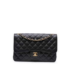 Jumbo Classic Caviar Double Flap
