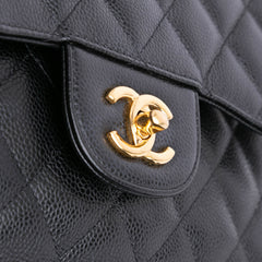Jumbo Classic Caviar Double Flap
