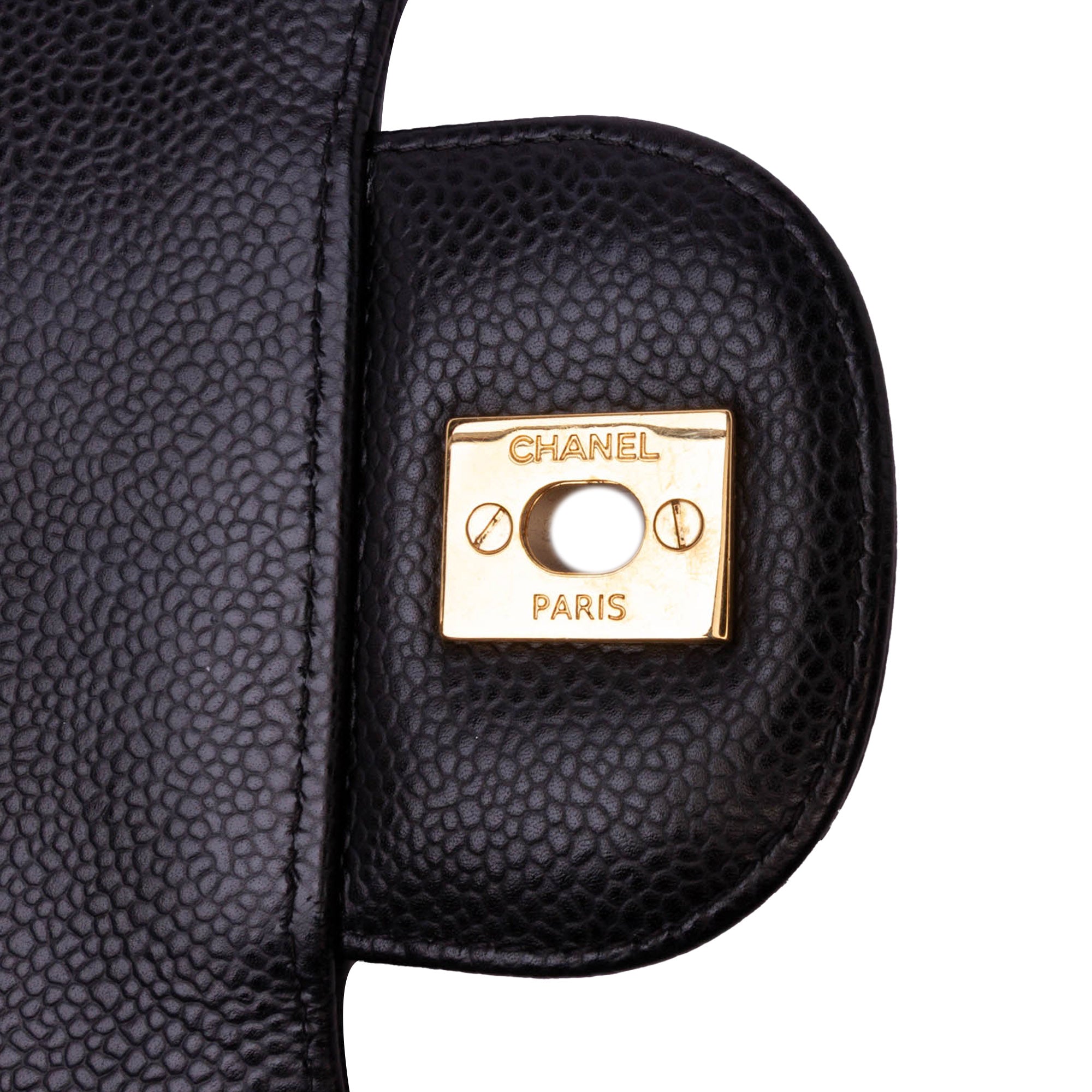 Jumbo Classic Caviar Double Flap