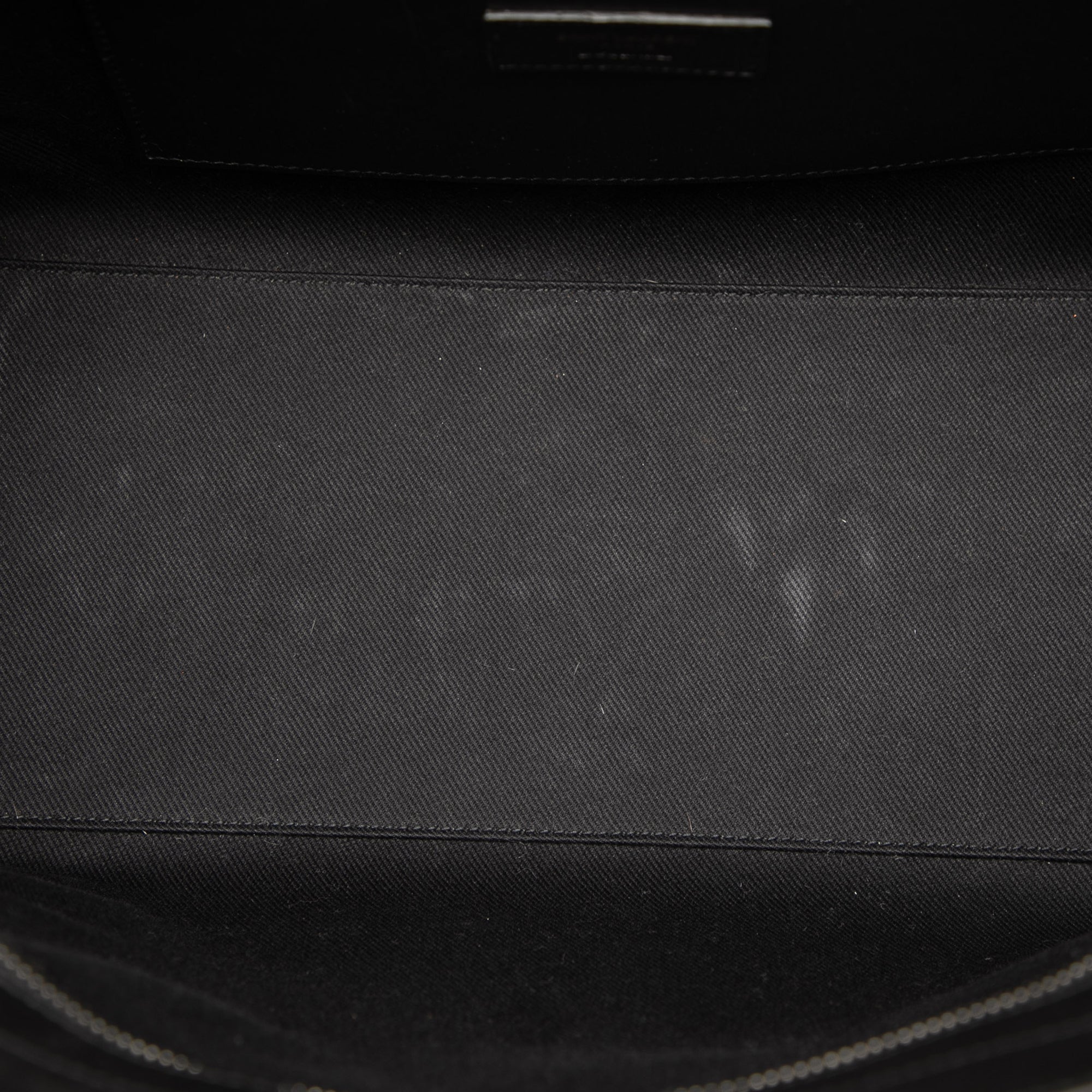 Small Woven Trimmed Leather Downtown Cabas Satchel