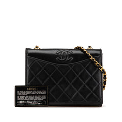 CC Quilted Lambskin Full Flap Crossbody