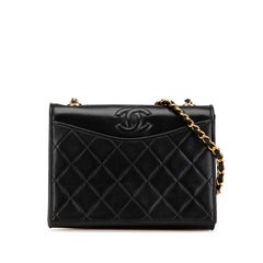 CC Quilted Lambskin Full Flap Crossbody