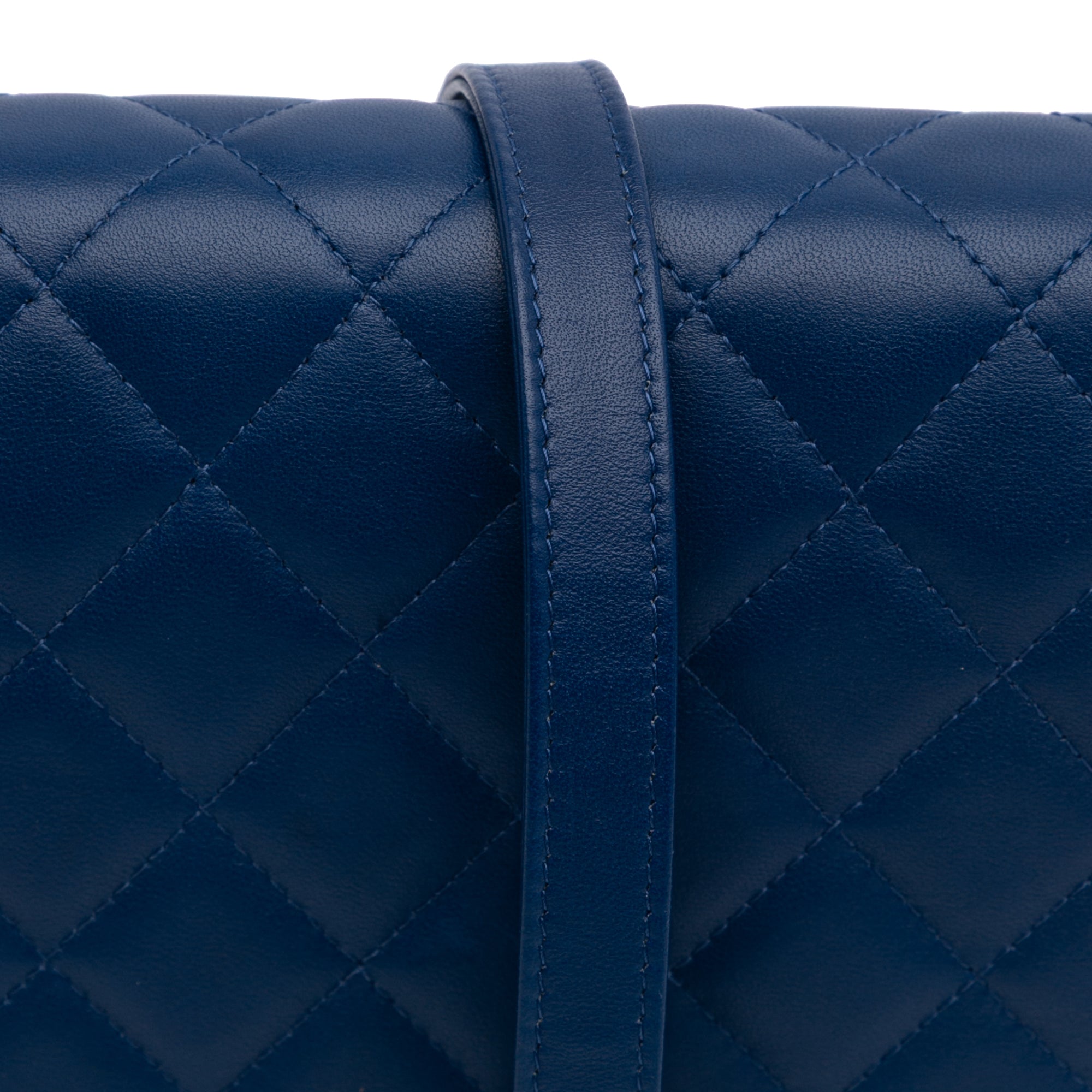 Quilted Lambskin Square Wallet on Chain
