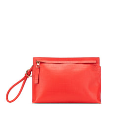 Leather Anagram T Clutch