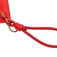 Leather Anagram T Clutch