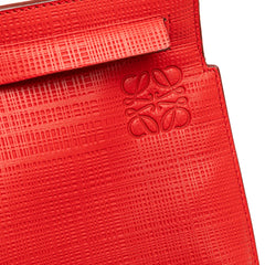 Leather Anagram T Clutch