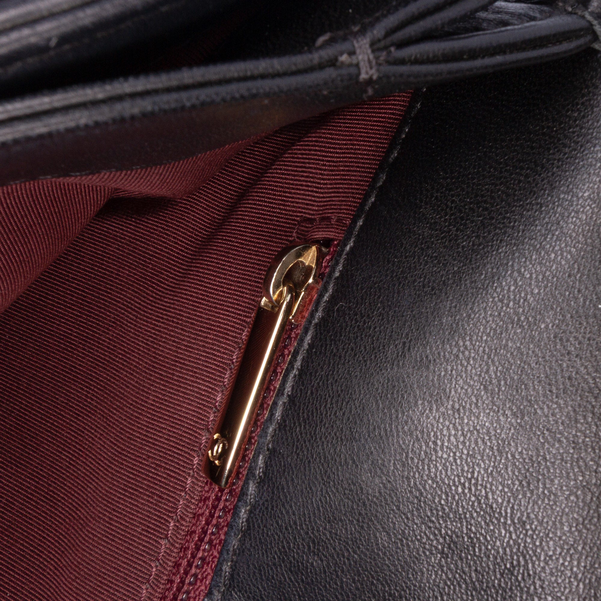Quilted Lambskin Retro Label Shoulder Bag