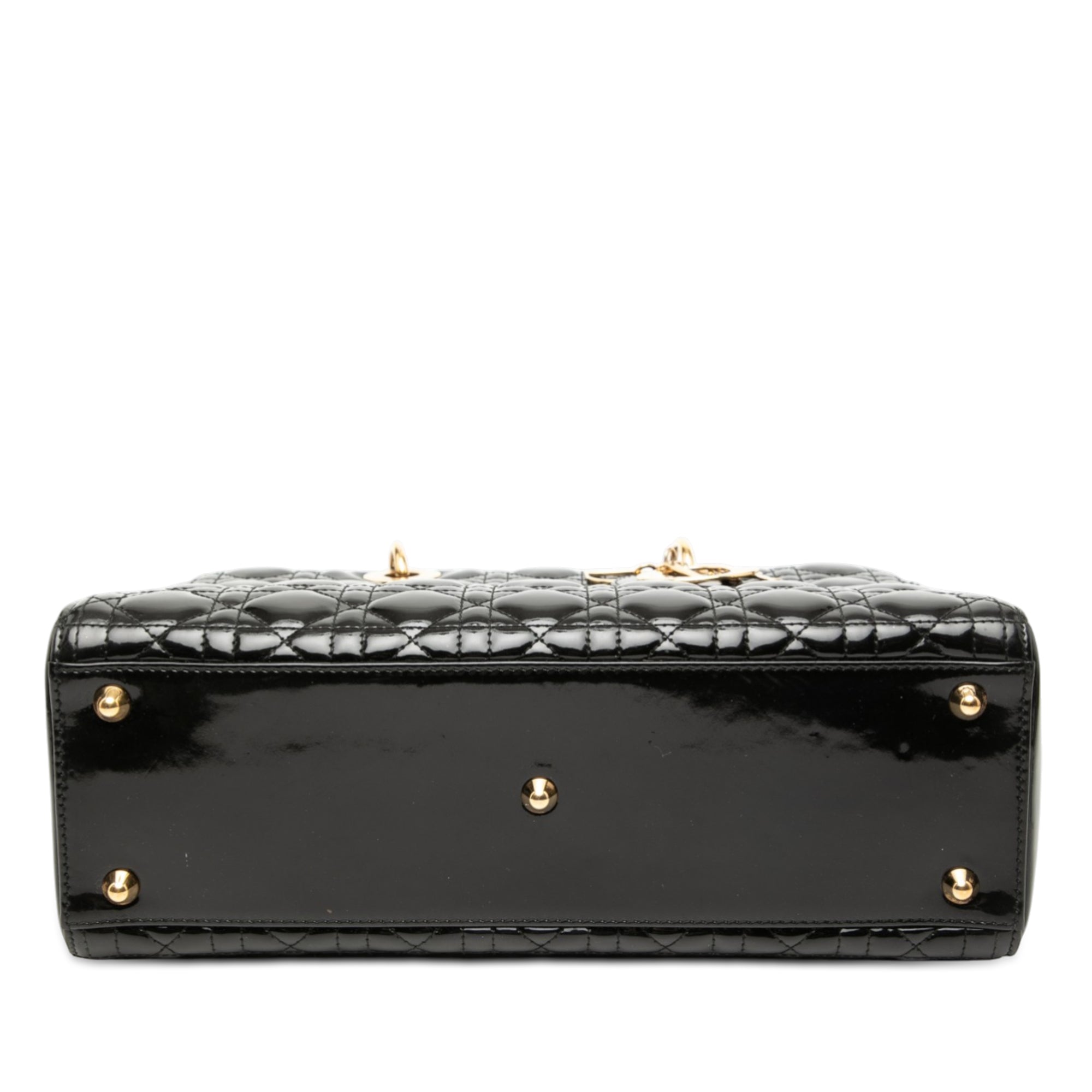 Large Patent Cannage Lady Dior