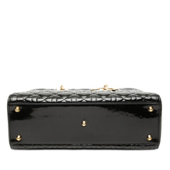 Large Patent Cannage Lady Dior