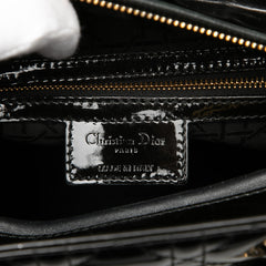 Large Patent Cannage Lady Dior