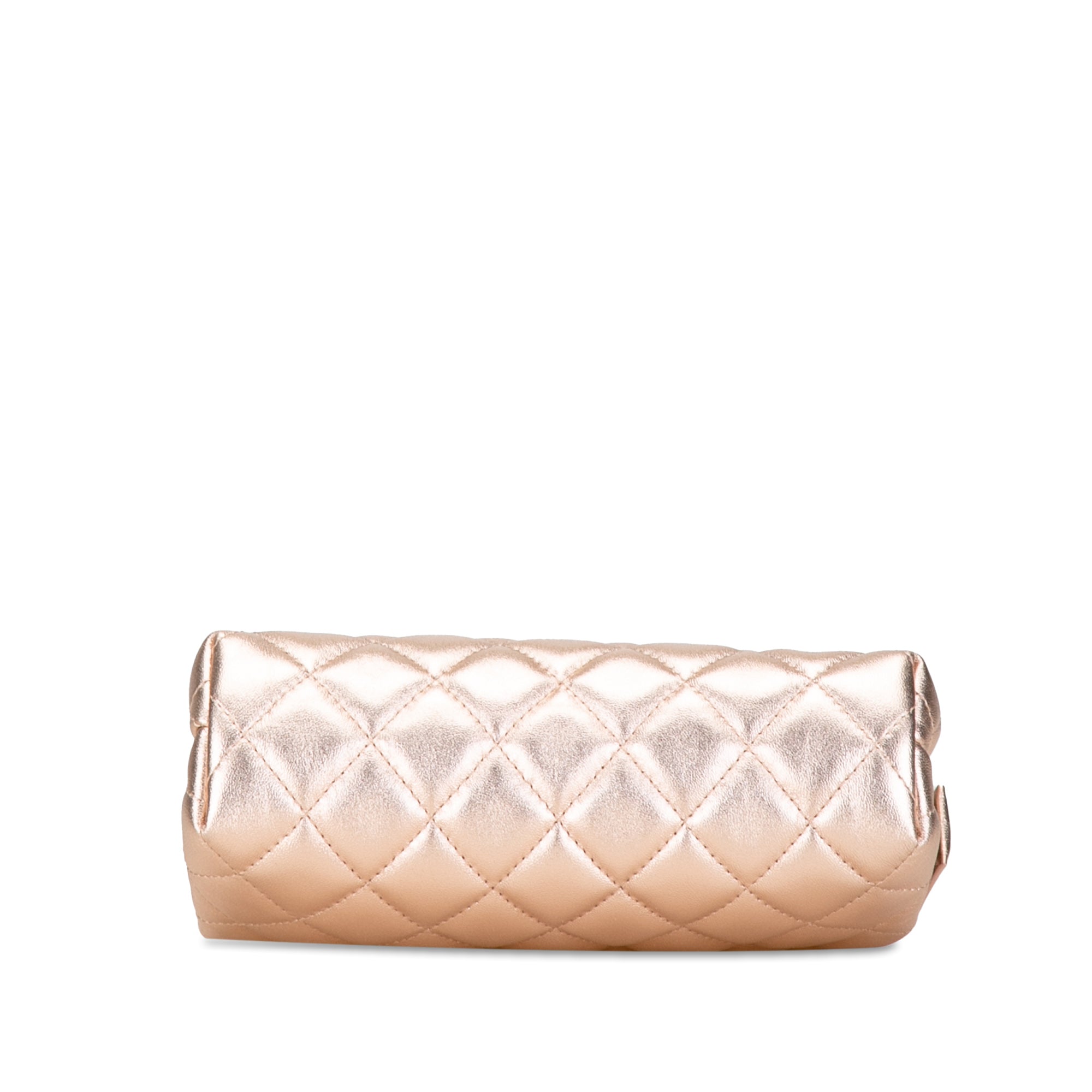 Quilted Metallic Lambskin Pouch_3