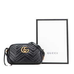 Small GG Marmont Matelasse Leather Crossbody