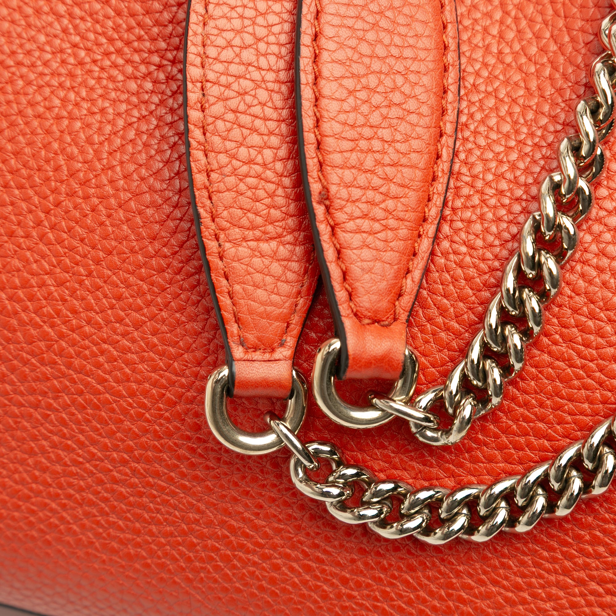 Small Leather Soho Chain Tote