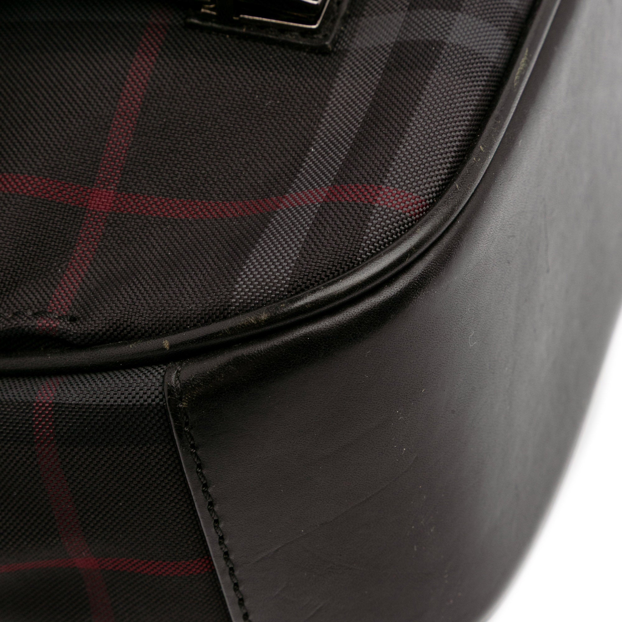Smoke Check Nylon Messenger Bag