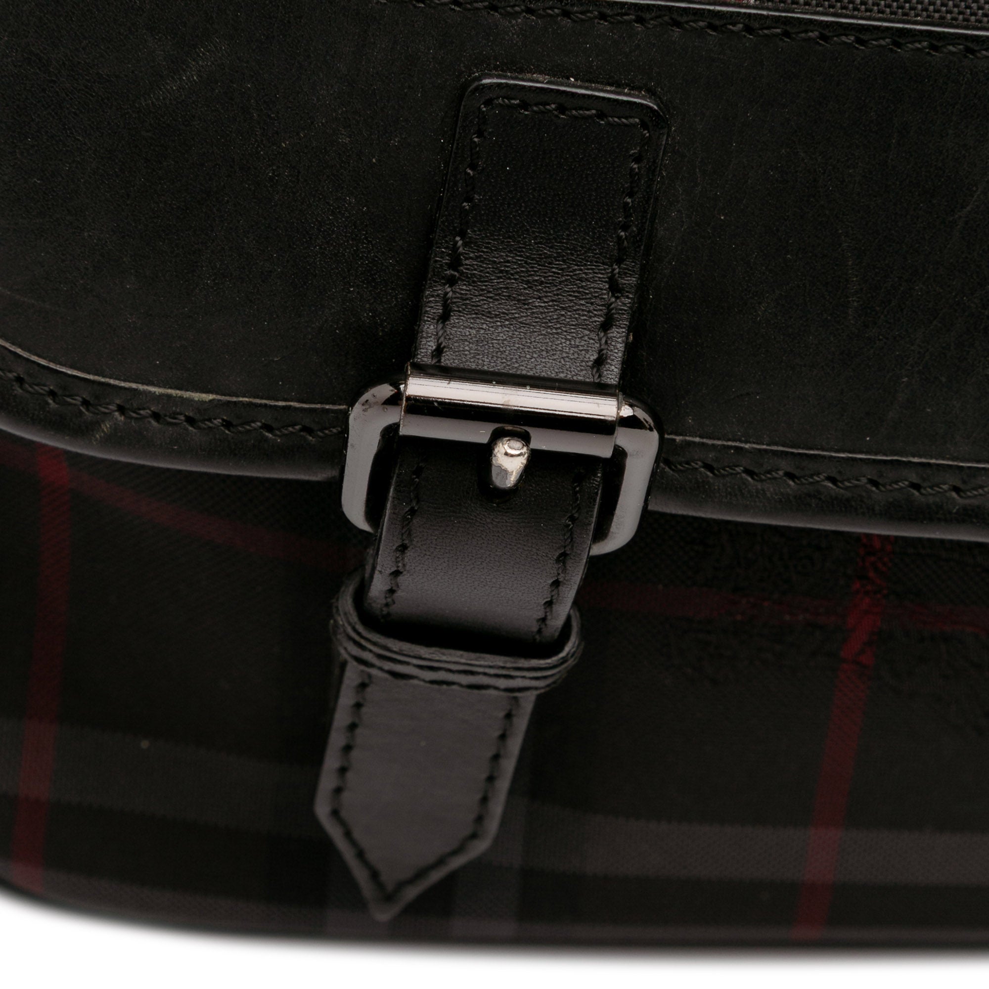Smoke Check Nylon Messenger Bag