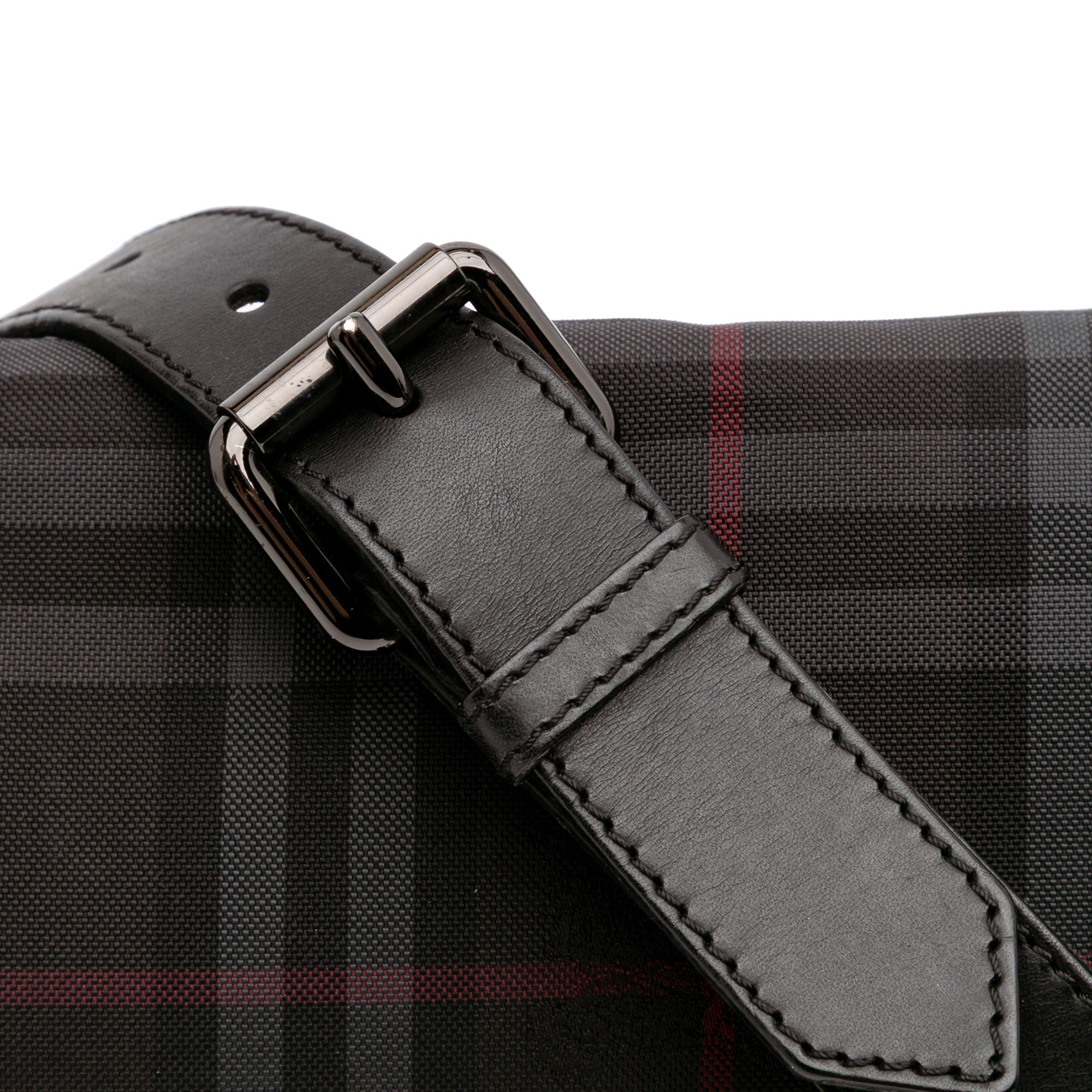 Smoke Check Nylon Messenger Bag