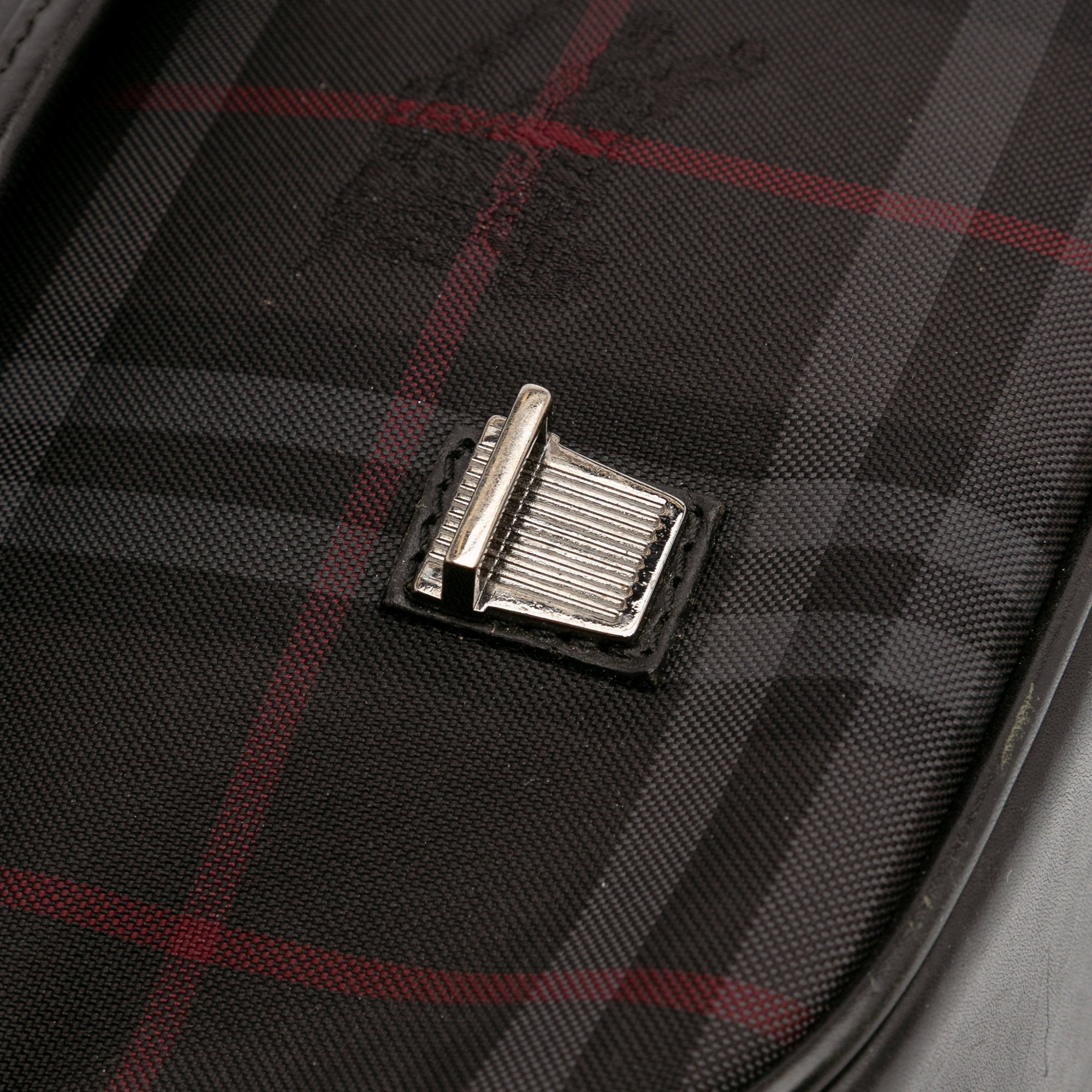 Smoke Check Nylon Messenger Bag