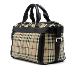 Haymarket Check Coated Canvas Top Handle Bag
