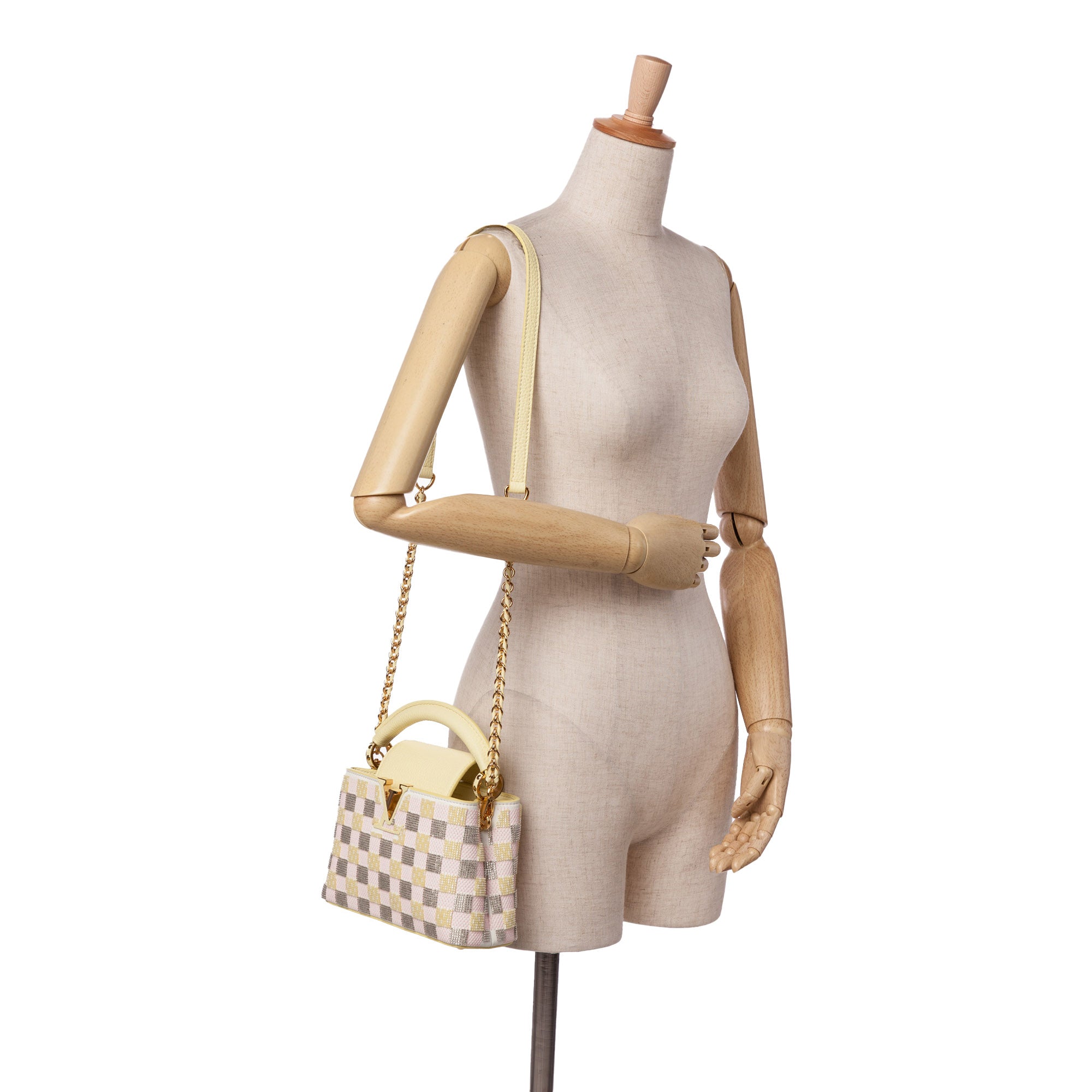 Smooth Calfskin Beaded Mini Capucines