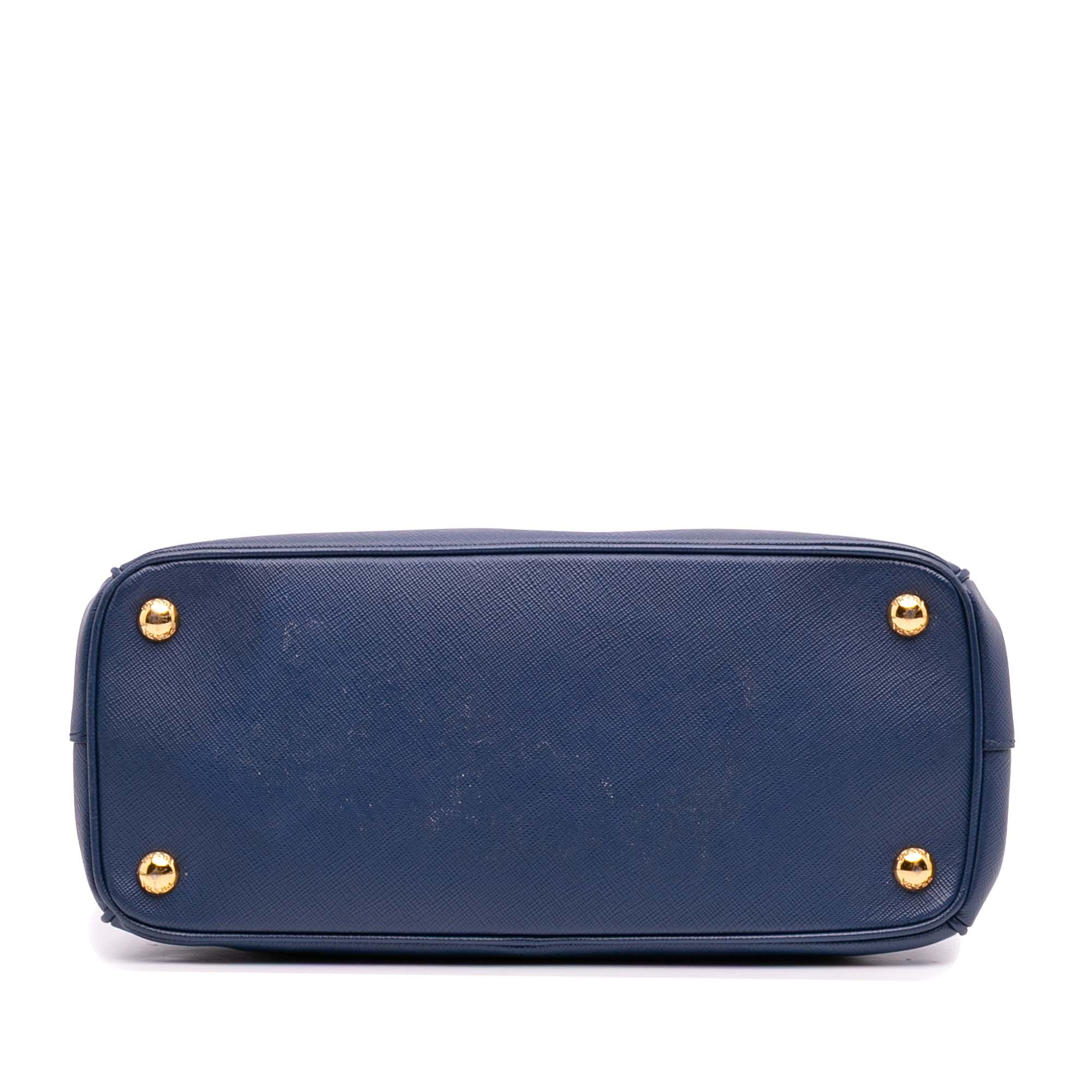 Small Saffiano Lux Galleria Double Zip Satchel