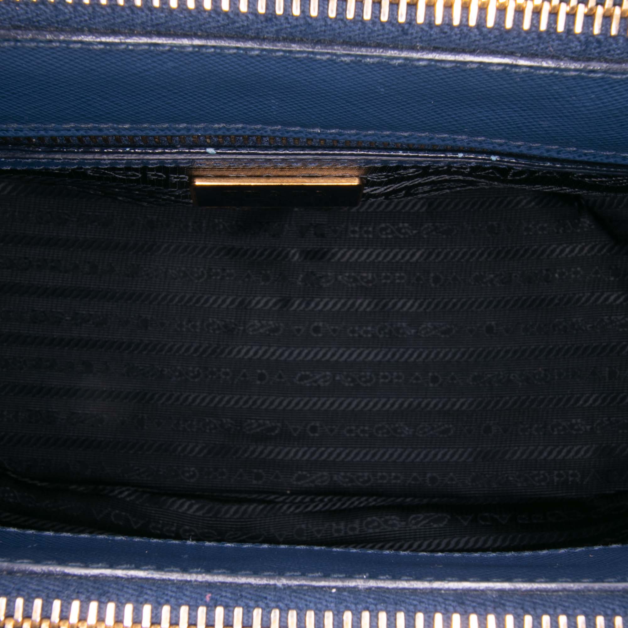 Small Saffiano Lux Galleria Double Zip Satchel