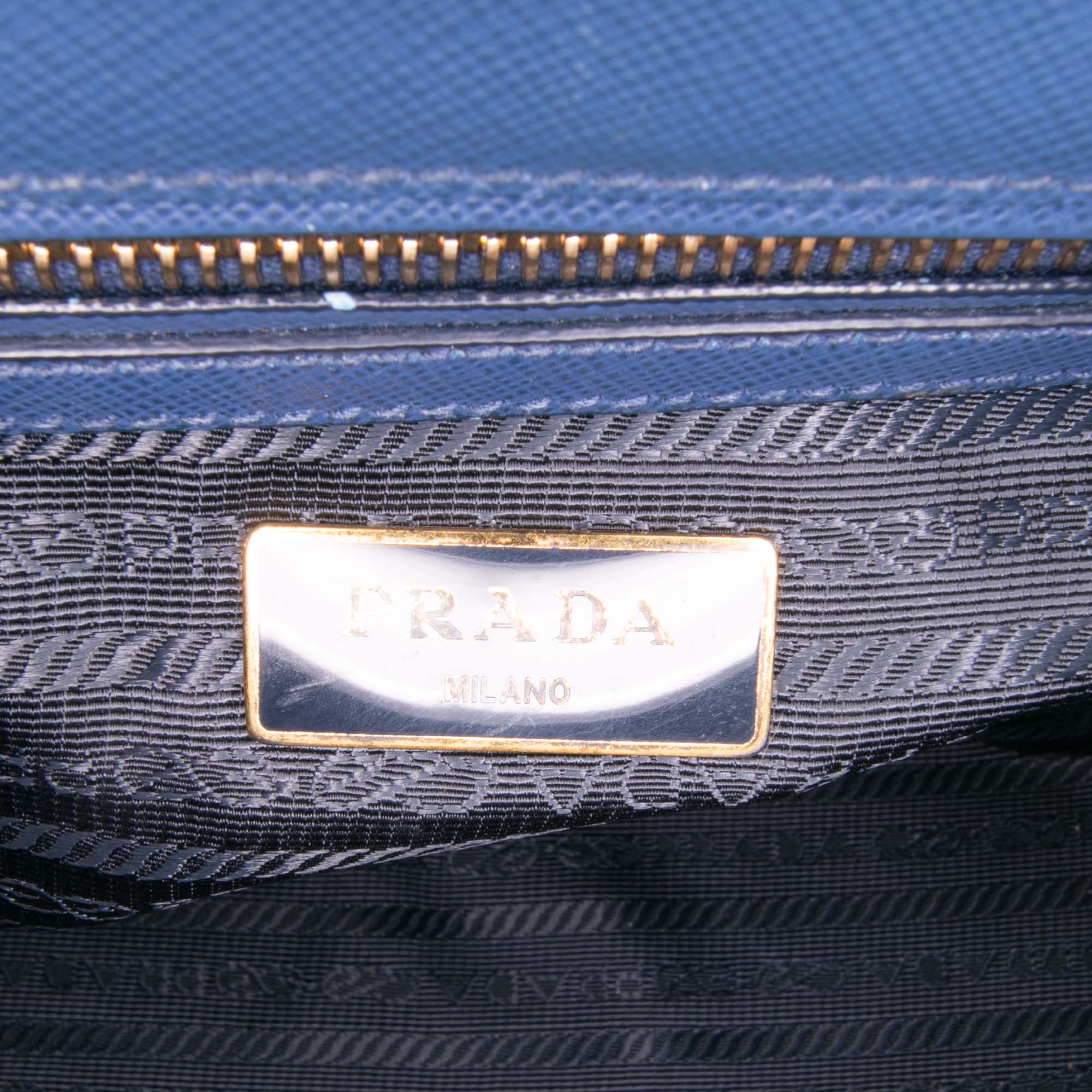 Small Saffiano Lux Galleria Double Zip Satchel