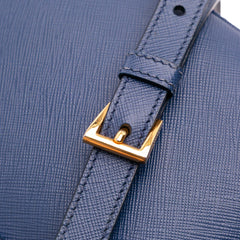 Small Saffiano Lux Galleria Double Zip Satchel