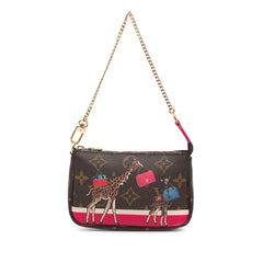 Monogram Giraffe Christmas Mini Pochette Accessoires