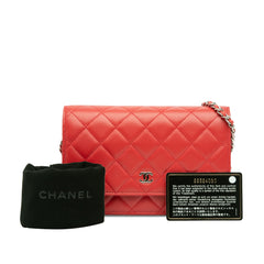 CC Quilted Lambskin Wallet on Chain