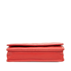 CC Quilted Lambskin Wallet on Chain