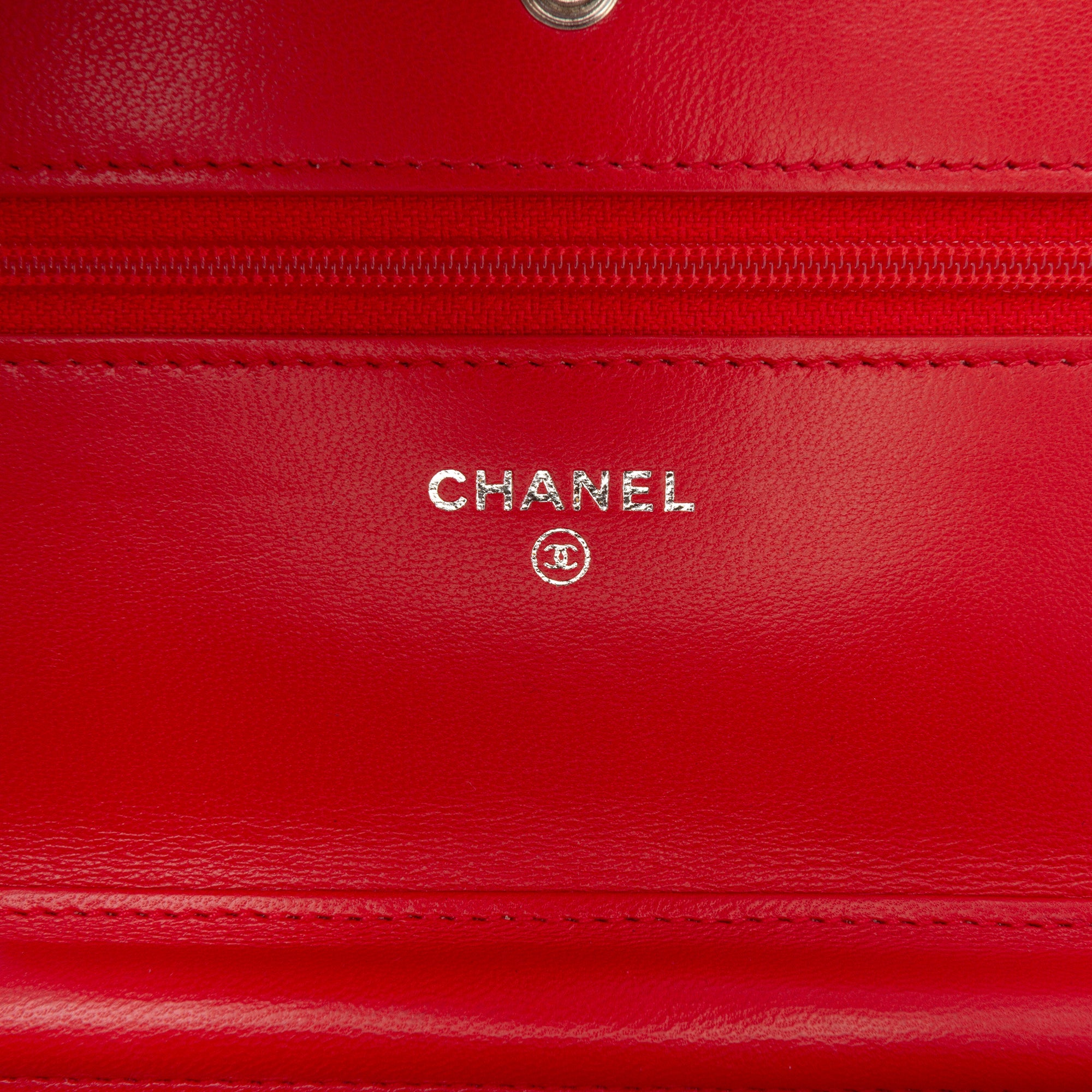 CC Quilted Lambskin Wallet on Chain