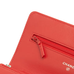 CC Quilted Lambskin Wallet on Chain
