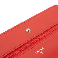 CC Quilted Lambskin Wallet on Chain