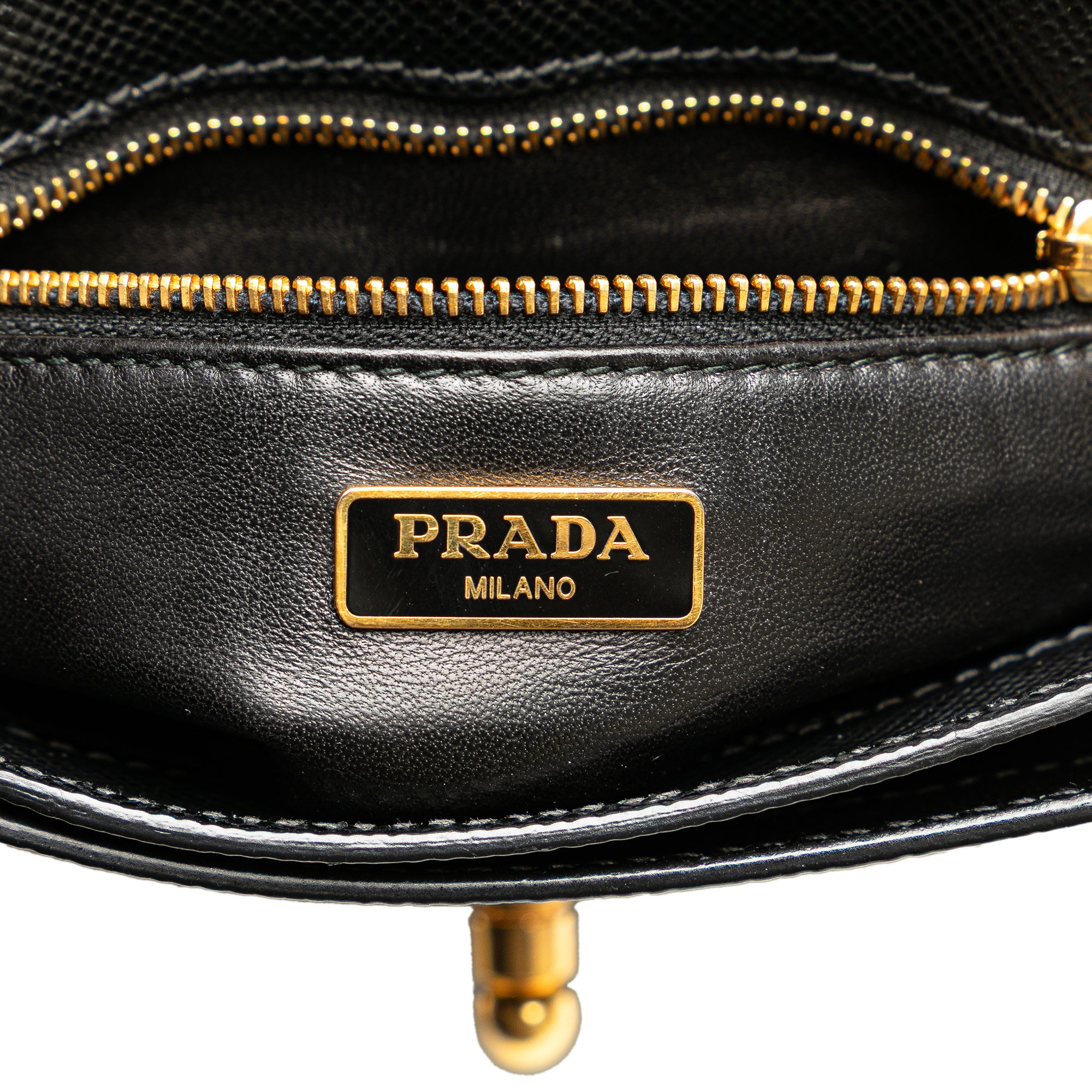 Bicolor Saffiano Cuir Flap Crossbody