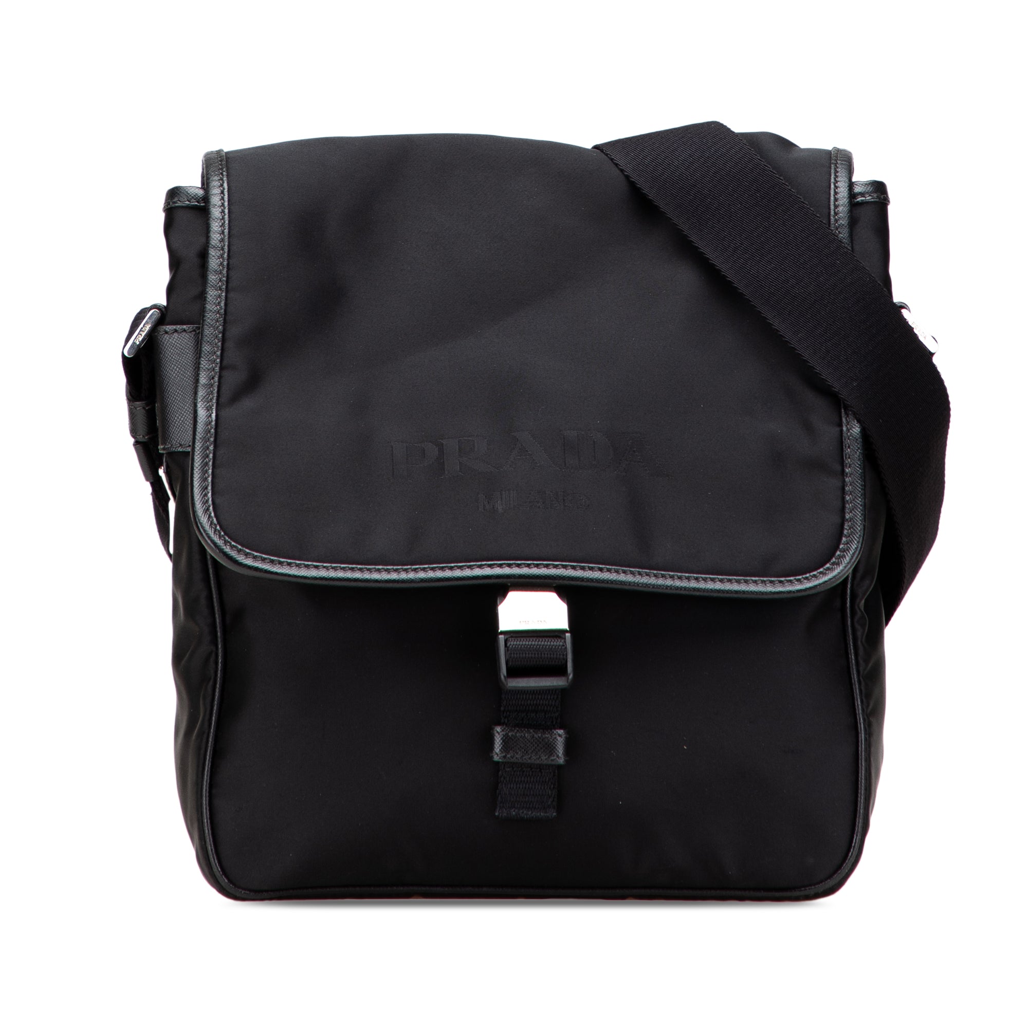 Tessuto Buckle Messenger Bag