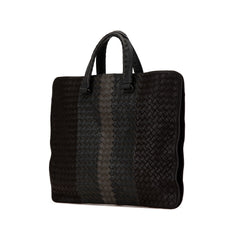 Intrecciato Nappa Club Fume Briefcase