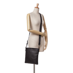 Leather Intrecciato Crossbody