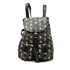 Leather Prairie Floral Printed Festival Backpack