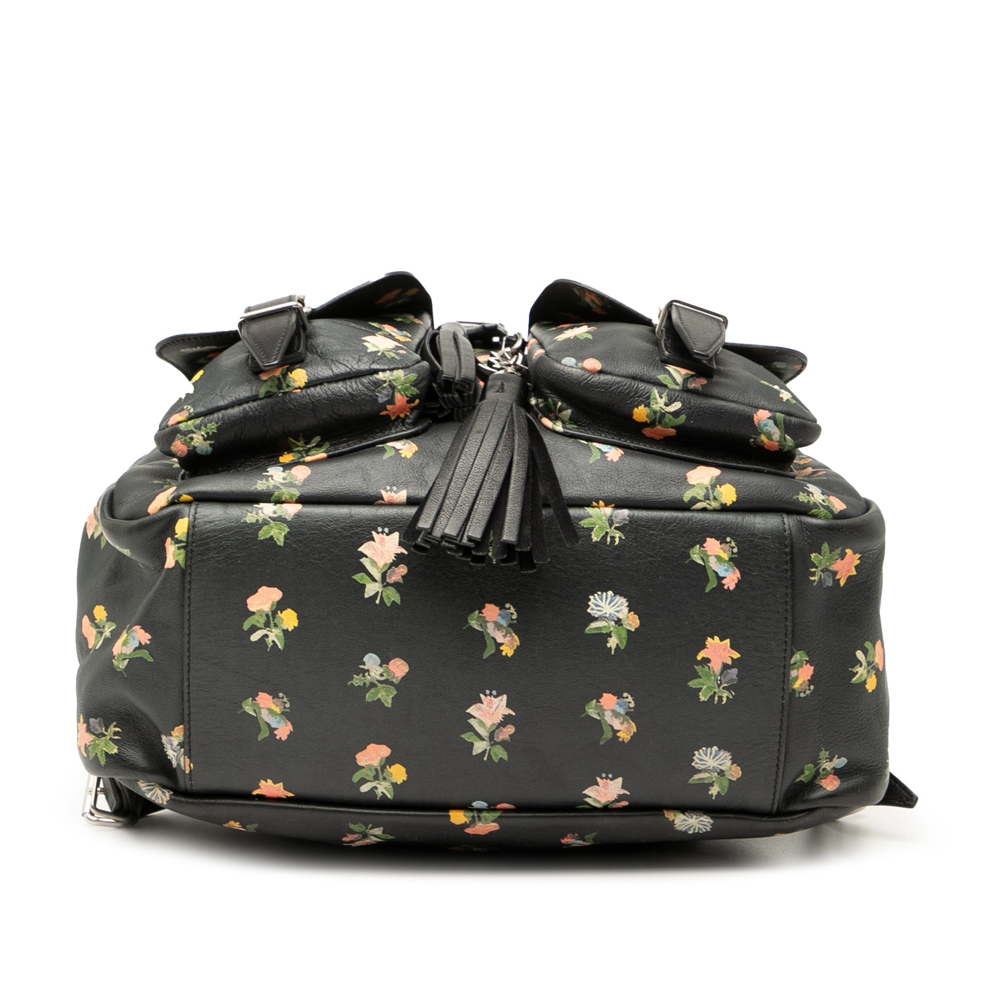 Leather Prairie Floral Printed Festival Backpack
