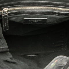 Leather Prairie Floral Printed Festival Backpack