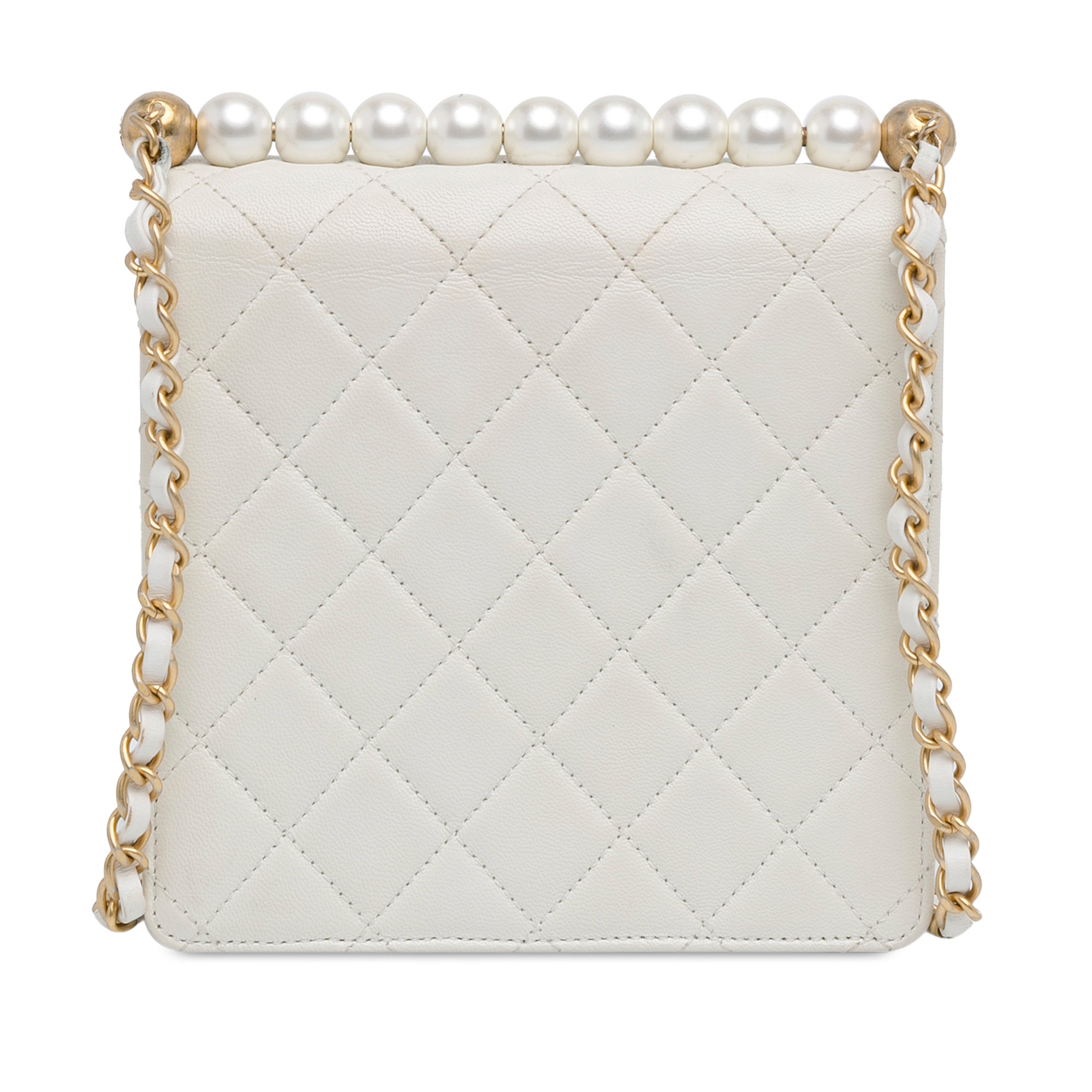 Small Lambskin Chic Pearls Flap_2