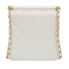 Small Lambskin Chic Pearls Flap_2