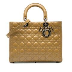 Large Patent Cannage Lady Dior