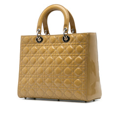 Large Patent Cannage Lady Dior