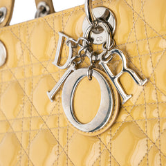 Large Patent Cannage Lady Dior